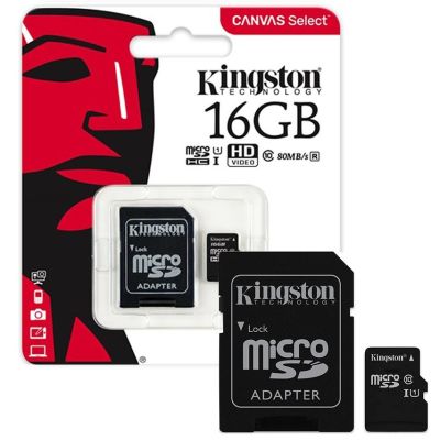 MICRO SD 16 GB KINGSTON ® CLASE 10