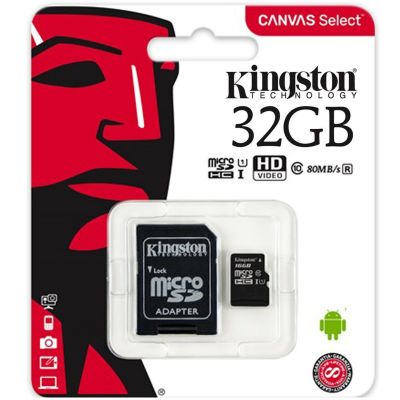MICRO SD 32 GB KINGSTON ® CLASE 101