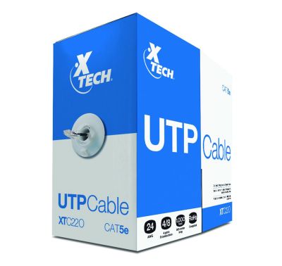 Cable Utp por caja x-tech 305 mts nivel 5e1