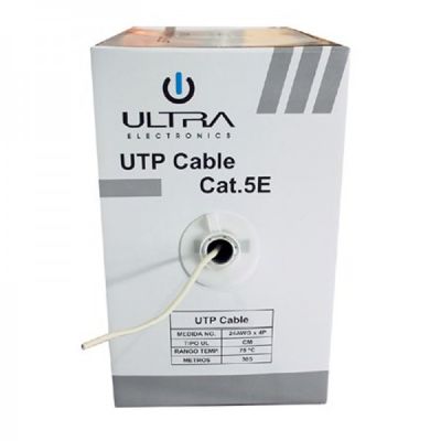 Cable Utp por caja de 305 mts 70% cobre nivel 5e1