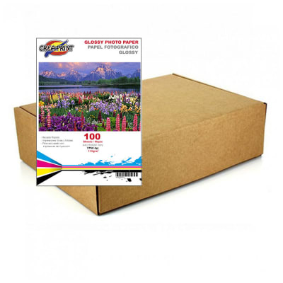 CAJA DE 20 RESMAS PAPEL FOTOGRAFICO BRILLANTE 115GRS/A4/100 UNID1