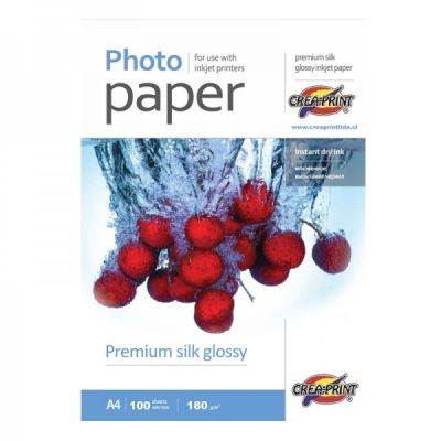PAPEL CREAPRINT 180GRS GLOSSY A4 X 100 UNIDADES PAPEL CREAPRINT 180GRS GLOSSY A4 X 100 UNIDADES