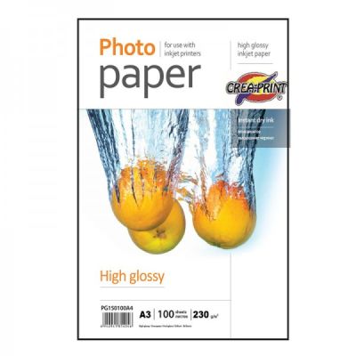PAPEL CREAPRINT 230GRS GLOSSY A3 X 100 UNIDAD1