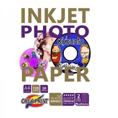PAPEL CREAPRINT PARA CD X 20 UNIDADES1