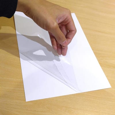 PAPEL PET VINYL STICKER TRANSPARENTE A4 20 Hojas1