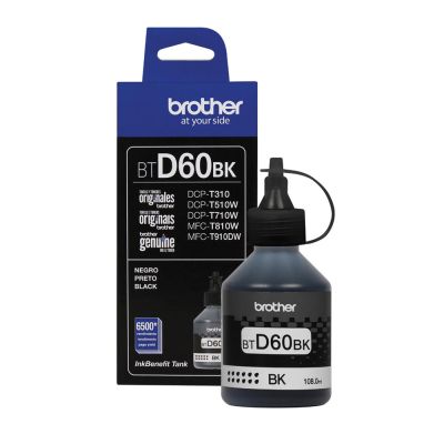 Botella De Tinta Original Brother ® Negro BTD60BK