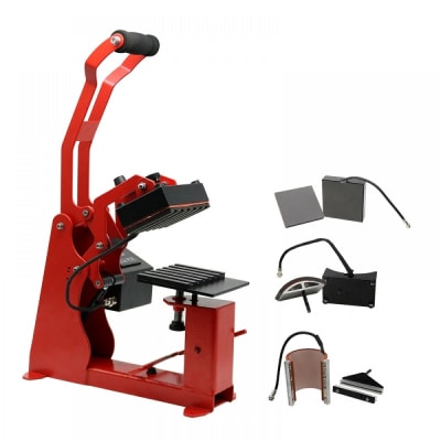 MAQUINA PRENSA CALOR 4 EN 1 (LAPIZ, TAZON, JOCKEY Y PLANA) MOD PP-10E1