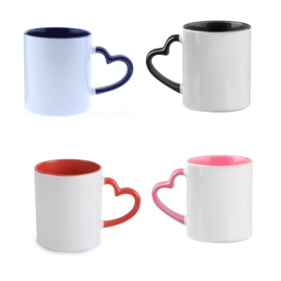 Tazon Para Estampar/sublimacion Asa Corazon 11 Oz 48 Unid1