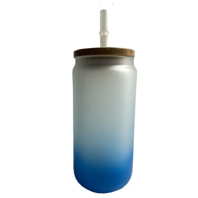 SUBLIMACION BOTELLA VIDRIO GRADIENTE COLOR 16 OZ