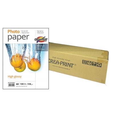 CAJA DE 10 RESMAS PAPEL FOTOGRAFICO BRILLANTE 115GRS/A3/100 UNID2