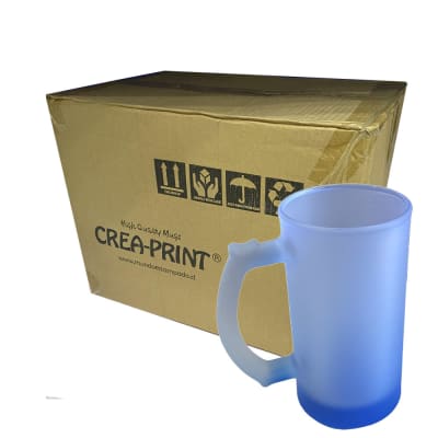 CAJA 24 UNIDADES SHOPERO/GLASS BEER 16 OZ GRADIENTE AZUL1