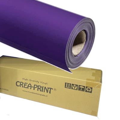 Rollo de 25 mtrs Color Morado Vinyl Transfer PU Para Textil 50 cms ancho
