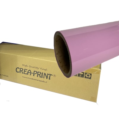 Rollo de 25 mtrs Color Rosado/Pink Vinyl Transfer PU Para Textil 50 cms ancho