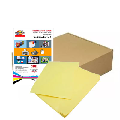 CAJA DE 20 RESMAS PAPEL SUBLIMACION 100GRS/A4/100 UNID1