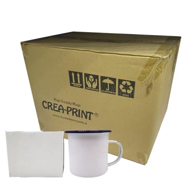 CAJA 48 UNIDADES TAZON ENAMEL ANILLO NEGRO 18 ONZA1