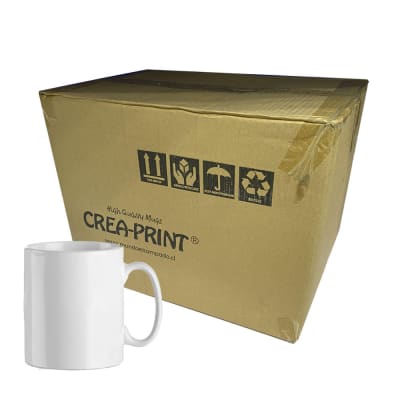 SUBLIMACION TAZON 11 OZ SELLO NEGRO (AAA) CAJA DE 36 UNID. TPSBB-011