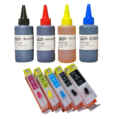 Cartuchos Con Tinta Comestible Para Canon Ip7210 Ix68101