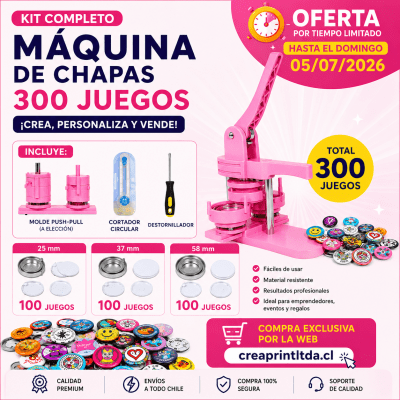 Maquina De Chapitas + Matriz 25+37+58 Mm + Chapitas1