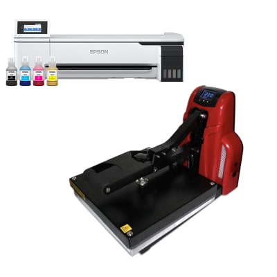 COMBO ESTAMPADO PLOTTER F570 + ESTAMPADORA MAXAMOUR SHP-24LP41