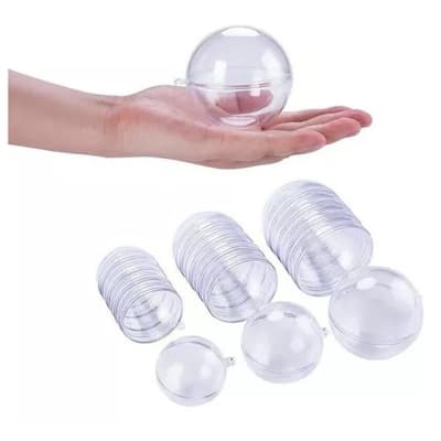 Esferas acrilica transparente 8cm1