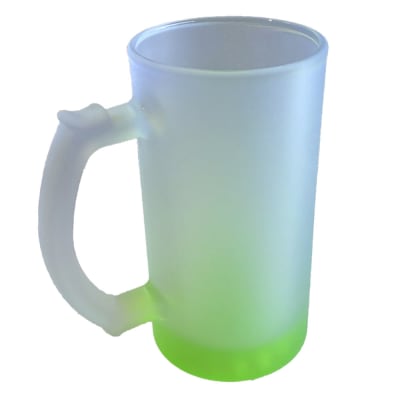 CAJA 24 UNIDADES SHOPERO/GLASS BEER 16 OZ GRADIENTE VERDE