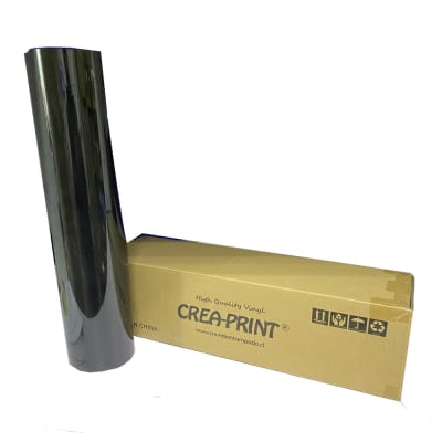 Rollo de 25 mtrs Color Negro Vinyl Transfer PU Para Textil 50 cms ancho