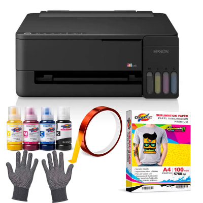 IMPRESORA EPSON ® L1350, 400 ML DE TINTA DE SUBLIMACION, 100 HOJAS SUBLIMACION1