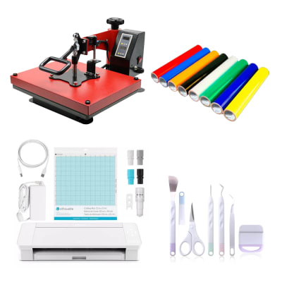 PACK CAMEO 4 + ESTAMPADORA PLANA 38 X 29 CMS + SET HERRAMIENTA + VINIL  PU1