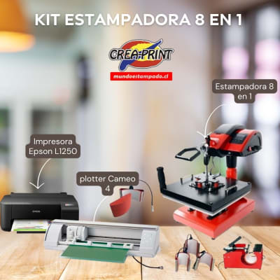 KIT ESTAMPADORA PROFESIONAL 8 EN 11