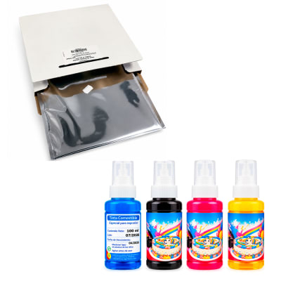 Kit Inicial Impresion De Fototorta Tinta Y Papel De Azucar