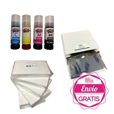 Kit inicial para fototorta (25 hojas de azucar, 25 hojas arroz, pack de tinta comestible)1