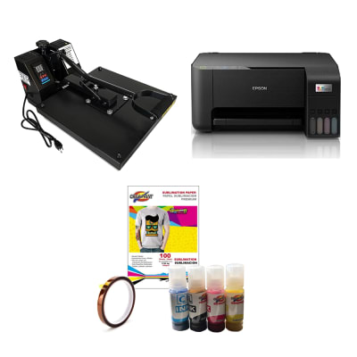 KIT ESPAMPADO PLANCHA PLANA 38X38 + IMPRESORA EPSON L1250