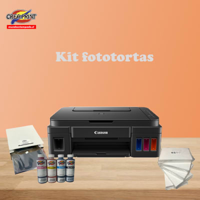 IMPRESORA CANON G3110 + 25 HOJAS DE AZUCAR  + 400CC DE TINTA COMESTIBLES1