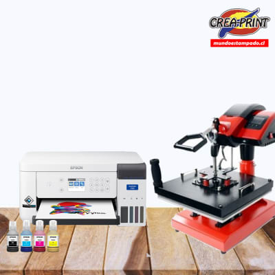 KIT ESTAMPADO PLANCHA 8 EN 1 MAX-800 + IMPRESORA EPSON F1701