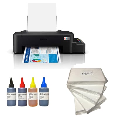 IMPRESORA EPSON L121 + 50 HOJAS DE PAPEL ARROZ PREMIUN 0.6 mm + 400CC DE TINTA COMESTIBLES1