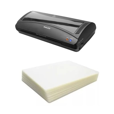 Pvc Laminadora Plastificadora A4 Térmica + 100 Laminas1