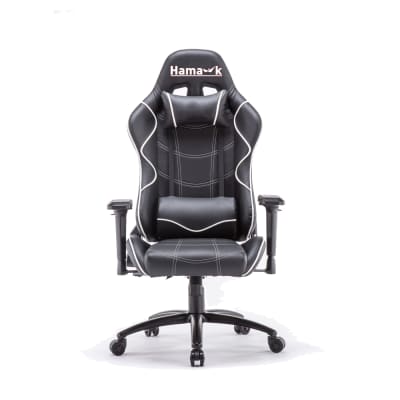 HAMA-K ® SILLA GAMER MOD LK-2341 BLACK/WHITE1