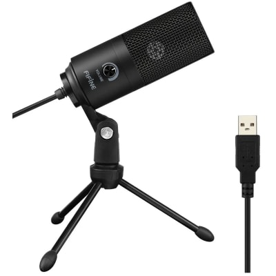 MICROFONO CONDENSADOR FIFINI NEGRO USB K669B1