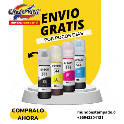 Pack Epson® Tintas-Botella T544 ENVIO GRATIS TODO CHILE