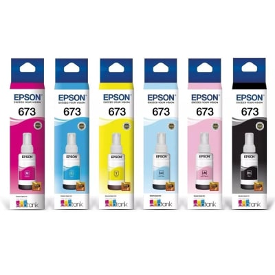 Pack tintas Epson ® T673 (6 colores)1