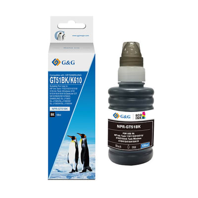Tinta Para Impresora hp GT51BK (GT53BK)/GT52 todo los modelo