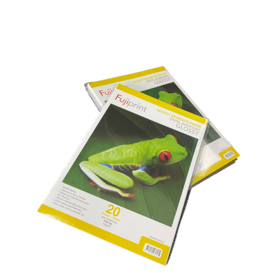 PAPEL CREAPRINT 120GRS ADHESIVO GLOSSY A4 X 20 UNIDADES1