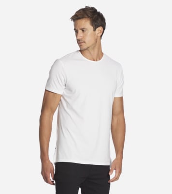 POLERA SUBLIMACION HOMBRE CUELLO REDONDO BLANCA