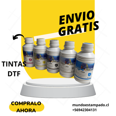 PACK BOTELLA TINTA CREAPRINT PARA DTF 500 ML 5 COLORES2