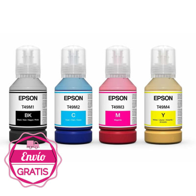 PACK BOTELLA DE TINTA EPSON ® 140 ML 4 COLORES ENVIO GRATIS TODO CHILE