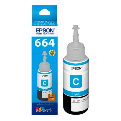 Epson® Tintas-Botella T664220-AL Cian EcoTank