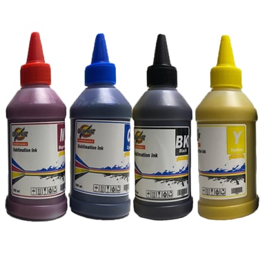 TINTA SUBLIMACION PACK CMYK SERIE ECO 400ML. 100ML X COLOR1