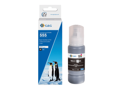 Pack 6 Tintas T555 T554 Para Epson Ecotank 70ml L8160 L8180 Pack 6 Tintas T555 T554 Para Epson Ecotank 70ml L8160 L8180