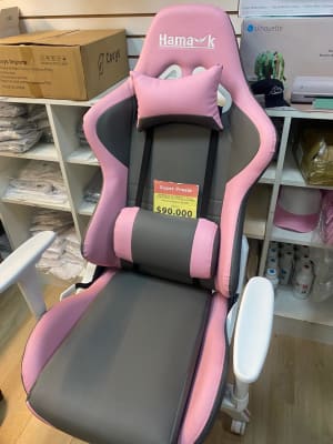 LIQUIDACION SILLA GAMER ROSADA ARMADA2