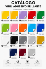 Vinilo Adhesivo Brillante Graficas X Mtrs X 61 Cm de ancho